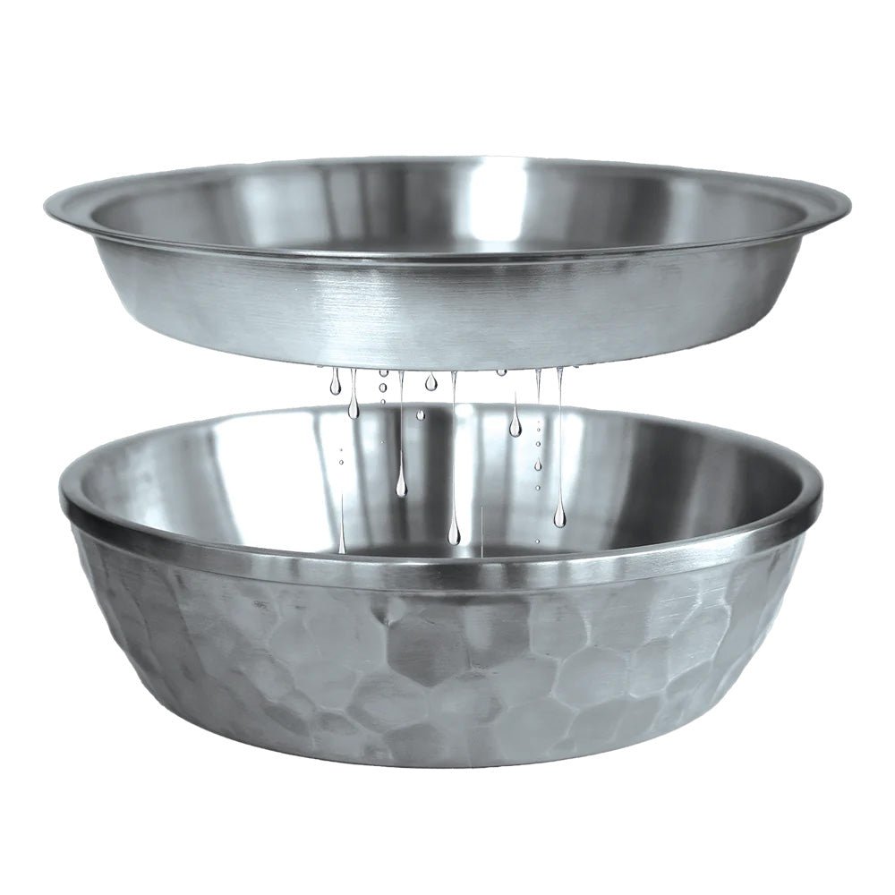 Toadfish Seafood Bowl 12 Stainless Steel 2 Layer Serving Bowl 8073