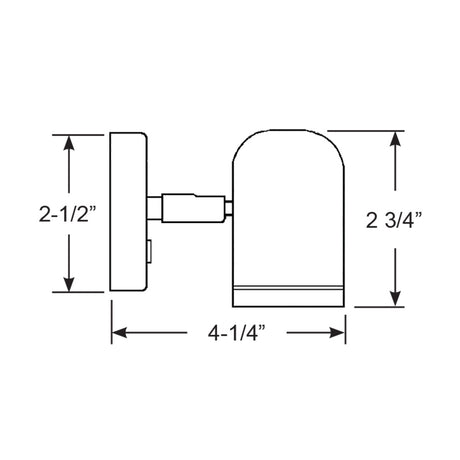 Scandvik LED Brass Reading Light  1030V 19052P