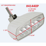 Scandvik Bracket Mount LED Spreader Light  White 41440P
