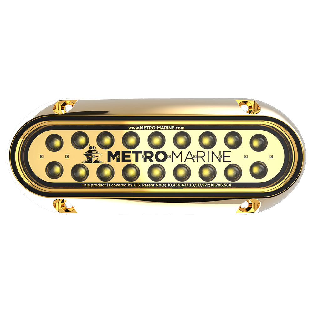 Metro Marine HighOutput Elongated Underwater Light wIntelligent Monochromatic LEDs  White 45 Beam  FBME1HW345