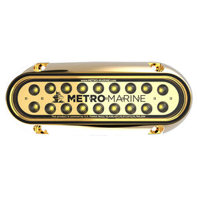 Metro Marine HighOutput Elongated Underwater Light wIntelligent Monochromatic LEDs  White 45 Beam  FBME1HW345