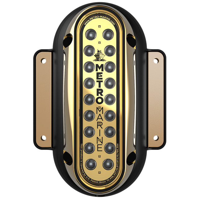 Metro Marine HighOutput Vertical Surface Mount Light wIntelligent Monochromatic LEDs  Green 90 Beam FSME1VG390