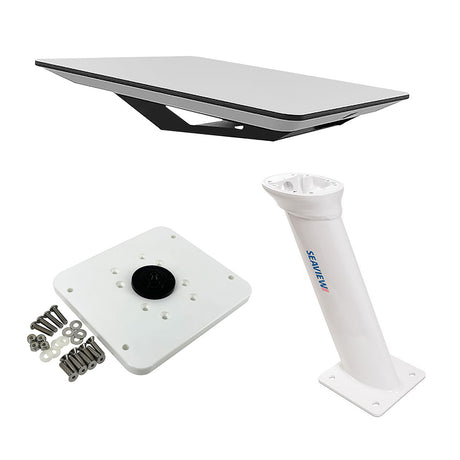 KVH Starlink Flat Panel Kit w16 Seaview Pedestal Mount  ADASTLKA Starlink Top Plate  Activation  Service Plans Through