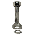 CE Smith 80 Series Screwless Flush Mount Rod Holder  15 Degree  Stainless Steel  Swivel Bottom  Black Liner 53687S