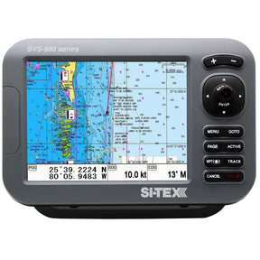 SITEX GPS ChartDual Frequency 600W Sonar System  8 Color LCD wInternal  External GPS Antenna  CMAP 4D Card SVS880CFE