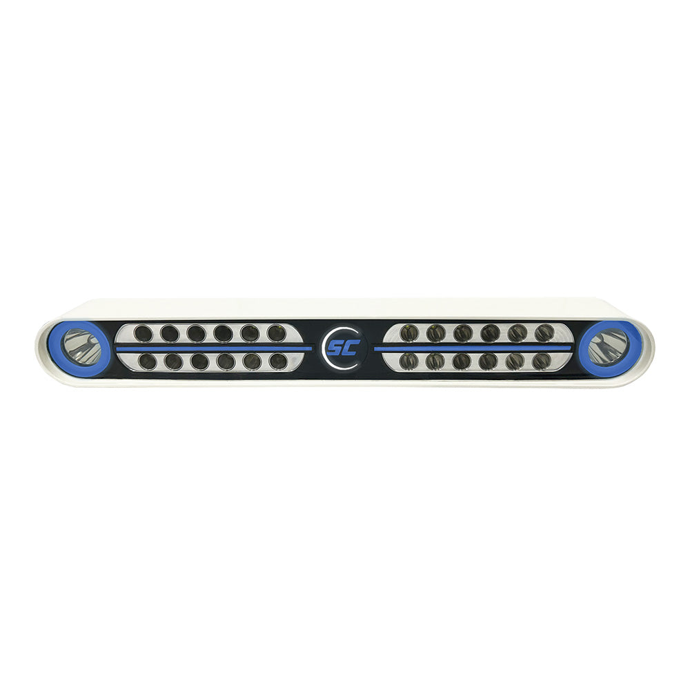 ShadowCaster Eagle Ray LED Light Bar  White Housing  Dual Optics SCMEAGLERAYWH