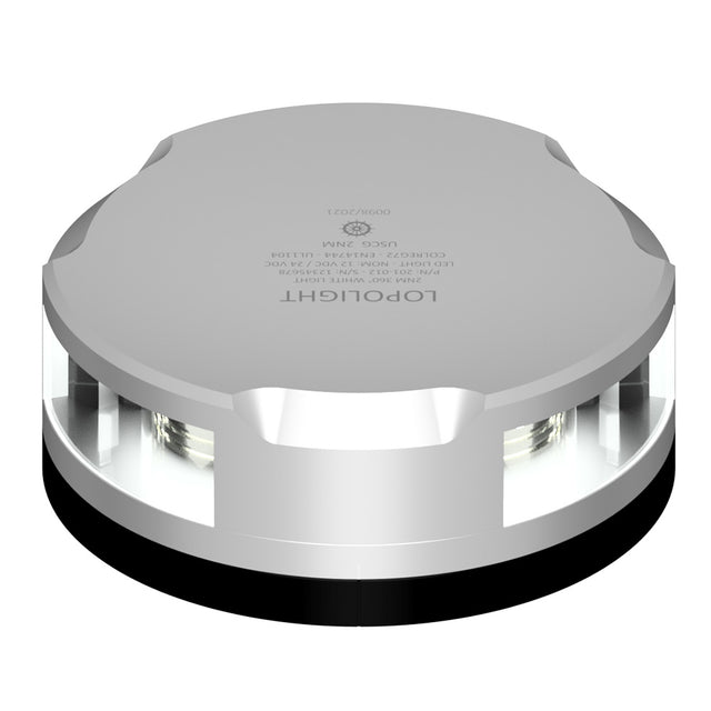 Lopolight Masthead360Degree Light  3NM  Silver Housing wFB Base 201021FB