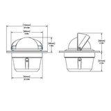 Ritchie F50W Explorer Compass  Flush Mount  White F50W