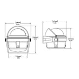 Ritchie B80 Voyager Compass  Bracket Mount  Black B80