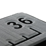 SeaDek 36 Routed Ruler  6mm  Brushed Texture  Storm GreyBlack 5358380066
