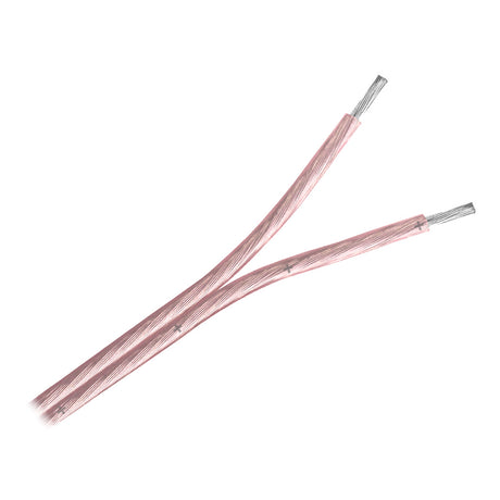 Pacer Clear 182 AWG Two Conductor Speaker Wire  100 W182ACLR100