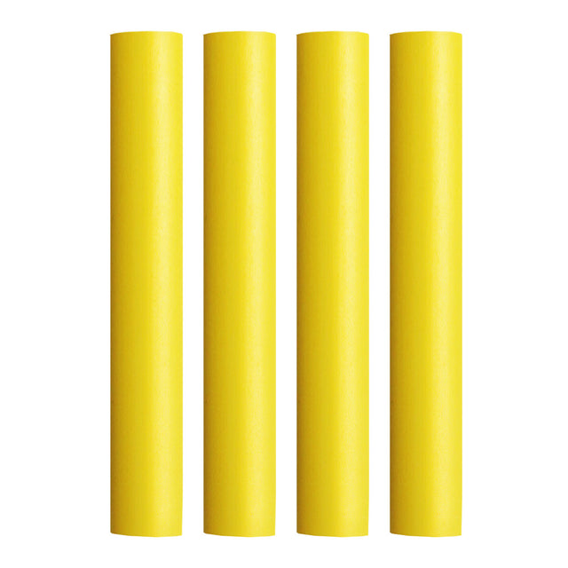 Pacer Battery Cable Heat Shrink Tubing  34 x 12  Yellow 4Pieces BEHS3412YL4