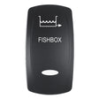 Pacer Actuator  FISHBOX fV Series Contura Switches  Black  Laser Etched TopBottom Light EV2LEFBX