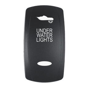 Pacer Actuator  UNDER WATER LIGHTS fV Series Contura Switches  Black  Laser Etched TopBottom Light EV2LEUW
