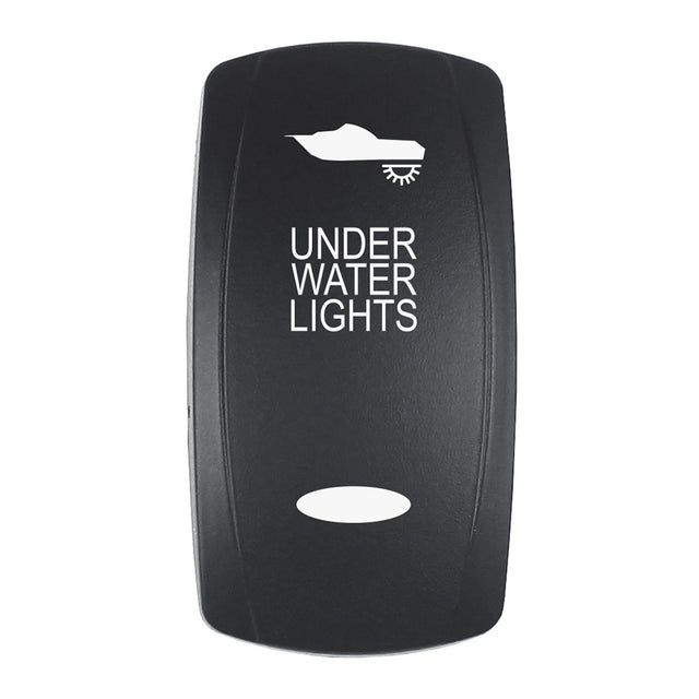 Pacer Actuator  UNDER WATER LIGHTS fV Series Contura Switches  Black  Laser Etched TopBottom Light EV2LEUW