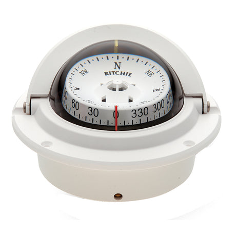 Ritchie F83W Voyager Compass  Flush Mount  White F83W