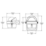 Ritchie RA91 RitchieAngler Compass  Bracket Mount  Gray RA91