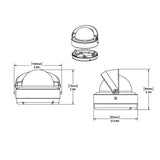 Ritchie RA93 RitchieAngler Compass  Surface Mount  Gray RA93