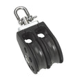 Barton Marine Size 3 45mm Plain Bearing Pulley Block Double wSwivel N03230