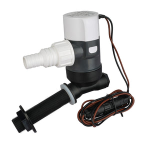 Commodore 1100 GPH Angled Livewell Pump  12V CME311100L