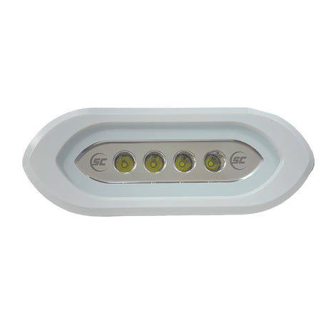 ShadowCaster Flush Mount Spreader Light  White Housing  White SCMSLF4XGWWH