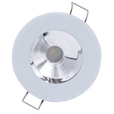 Lumitec Illusion Flush Mount LED Down Light  White  NonDimming  White Housing  Chrome Reflector 117133