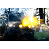 RIGID Industries 360Series Amber Pro 9 Offroad Spot Beam wAmber Backlight Pod  Single 36522