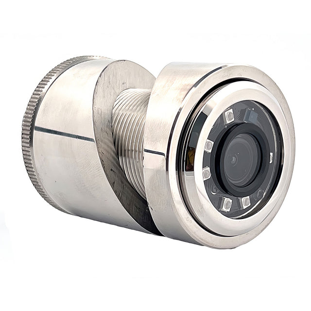 Iris 3MP Compact 316L Stainless Steel ThruHullPanel IP Camera  36mm Lens IRIS43536