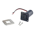 Scanstrut TILE USBC Interior Charging Socket  1224V  Stainless Steel Bezel SCTILE21