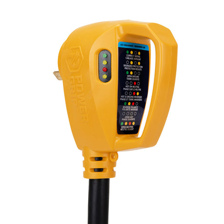 Camco Power Grip RV 12 30Amp Circuit Analyzer Dogbone  Integrated Surge Protection 55461