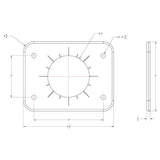 TACO Grand Slam 300 Universal Backing Plate fGS300  GS390  Pair BP0300BSY1