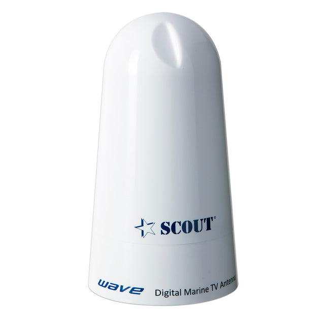 Scout Wave 4 White TV Antenna Omnidirectional 25dB Gain w10M 75 ohms Cable PF AN NTV002