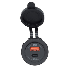 Bluewater Round Dual USBUSBC Charger 30004001A