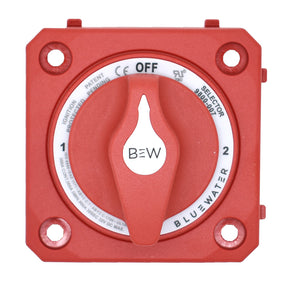 Bluewater Off12Both Battery Switch  Panel Mount  Red 980000710