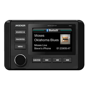 KICKER KMC4 WeatherResistant GaugeStyle Media Center wBluetooth 51KMC4