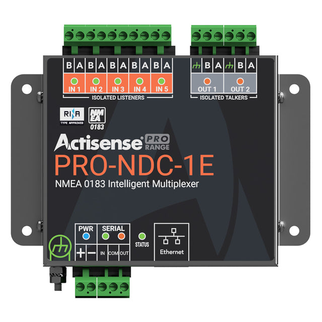 Actisense PRO NMEA 0183 Multiplexer  5 Inputs  2 ISODrive Outputs Ethernet  Serial Connections PRONDC1E