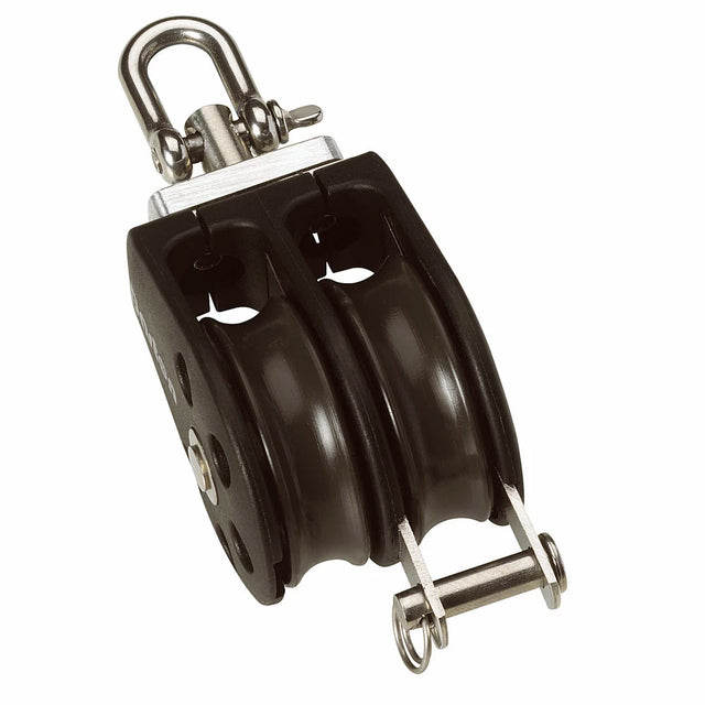 Barton Size 3 45mm Plain Bearing Pulley Block Double Swivel  Becket N03231