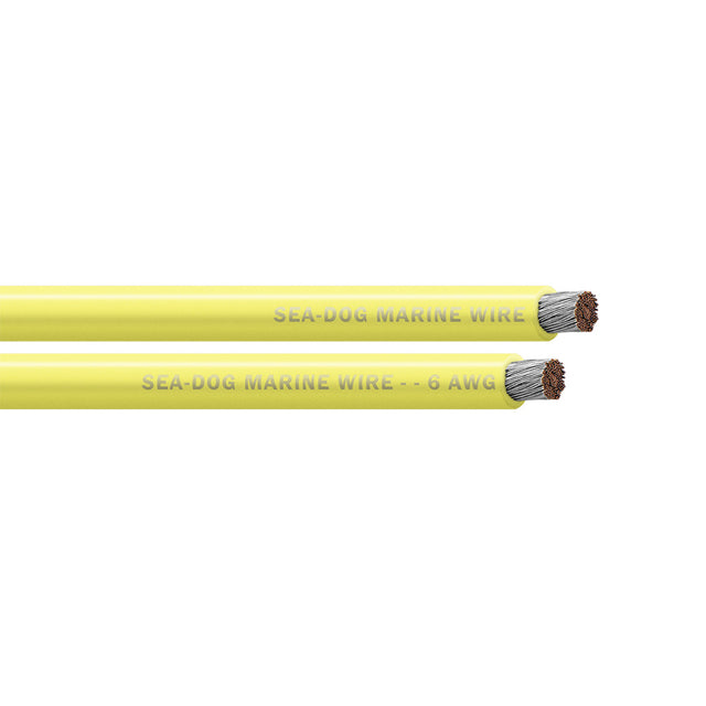SeaDog 6 AWG Yellow Battery Cable  50 8006031