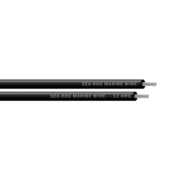 SeaDog 14 AWG Black Primary Wire  500 8014017