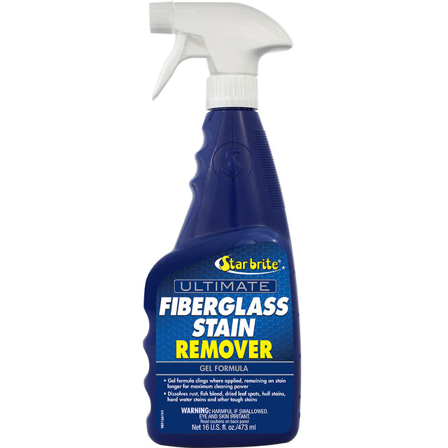 Star brite Ultimate Fiberglass Stain Remover  Gel Formula  16 oz 98916
