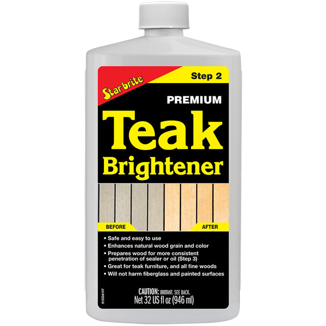 Star brite Premium Teak Brightener  Step 2  32 oz 81532