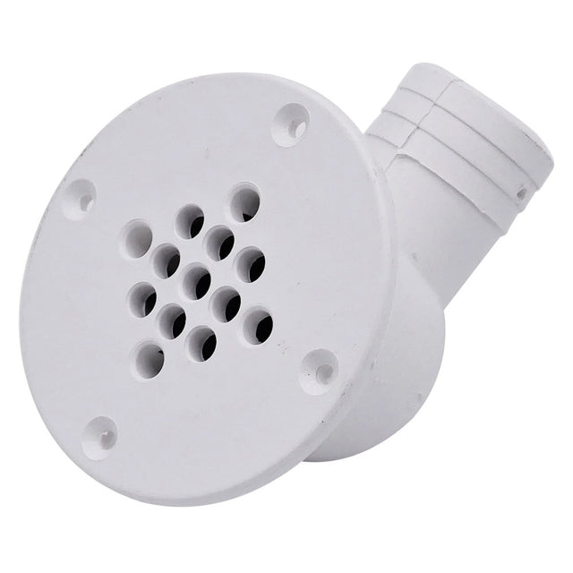 TM Marine 90Degree Cockpit Scupper Drain  White CSD92DP