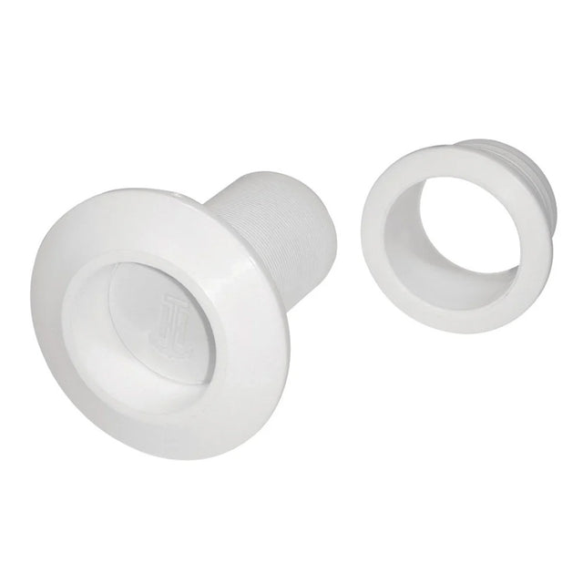 TH Marine Recessed Flapper Scupper Drains  White RFS2DP