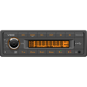 VDO 24V Radio wFM RDS Tuner MP3WMAUSBBluetooth  Orange Illumination TRW323UBOR