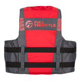 Full Throttle Adult Nylon Life Jacket  LXL  BlackRed 11220010005026