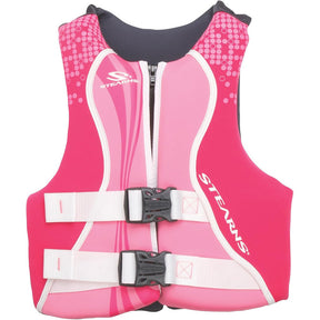 Stearns Youth Hydroprene Life Vest  Type III  PinkHot Pink  5090lbs 2000036923