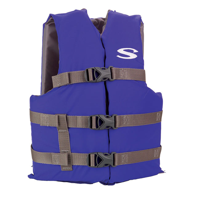 Stearns Adult Life Vest USCG Approved Type III PFD  Blue  Standard Fit 2158937