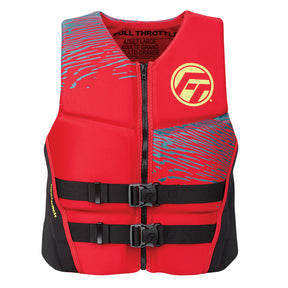 Full Throttle Mens RapidDry FlexBack Life Jacket  L  RedBlack 14250010004026