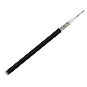 Pacer RG58AU Coax Cable Stranded TV Cond TV Braid  Black Jacket  150 MRG58AU150