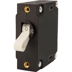 Egis A Series White Toggle Panel Mount Circuit Breaker  Single Pole 20A 320120